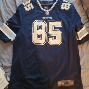 Nike Cowboys Jersey Dark Blue and White